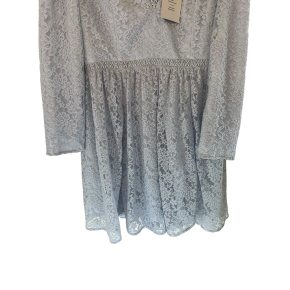 NWT Jessakae Leah Ryder Felicia Blue Dainty Lace Giupure Coquette Dress Size XL - Picture 4 of 15